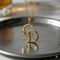 personalized two initial necklace My Keepsake Story
