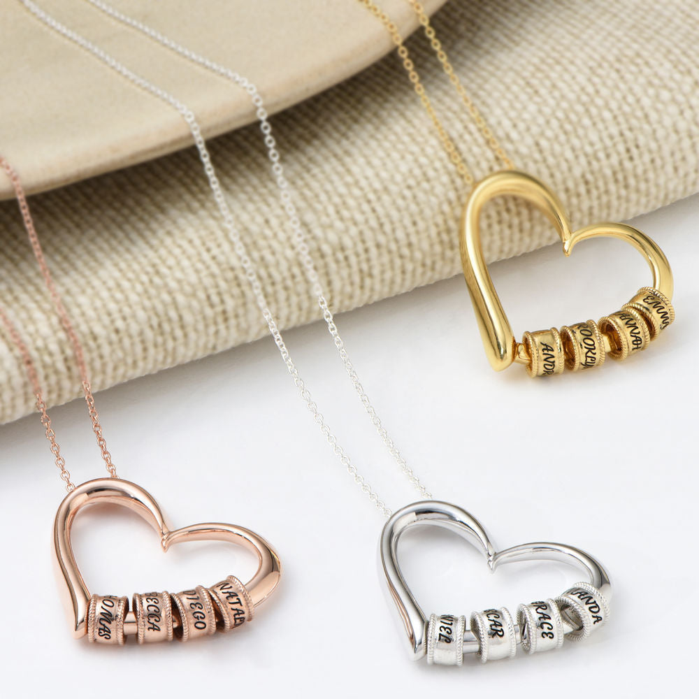Custom heart necklaces My Keepsake Story