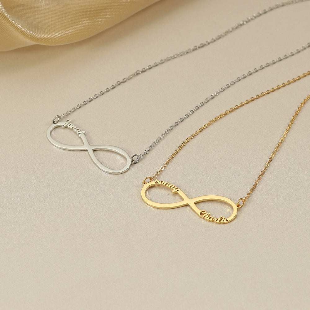customizable infinity necklace My Keepsake Story