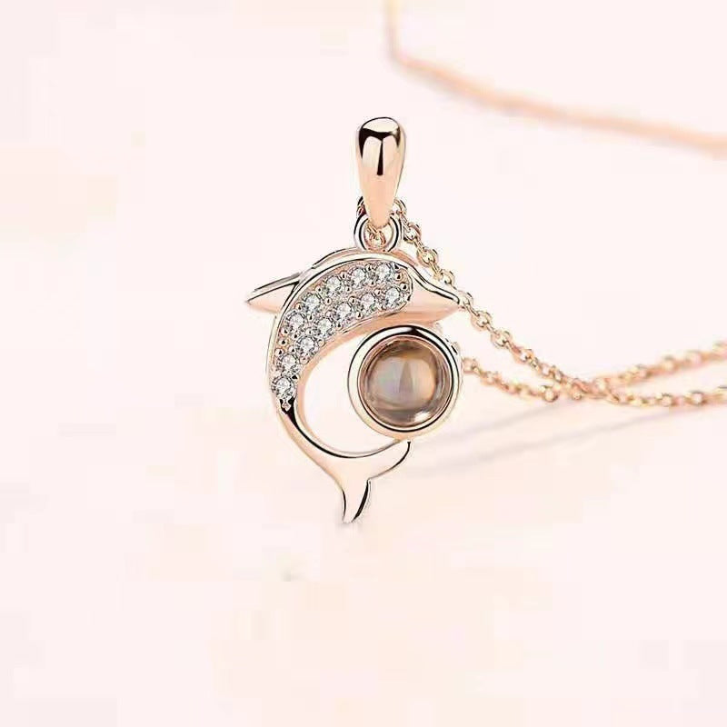 Dolphin Projection necklace - My Keepsake Story