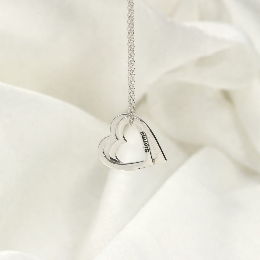 Interlock silver necklace My Keepsake Story