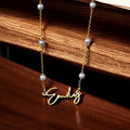 Personalized Pearl Name necklace - My Keepsake Story