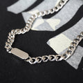 Thick Titanium Necklace with Custom Lettering My Keepsake Story