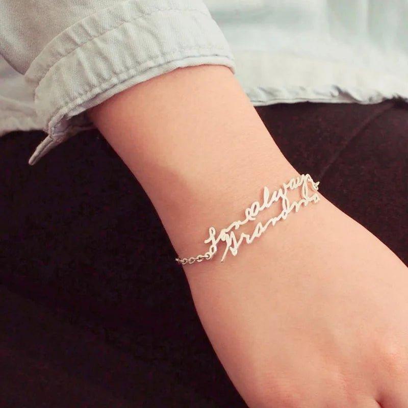 actual handwriting customizable bracelet My Keepsake Story