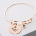 engraved birthstone bracelet - My Keepsake Story