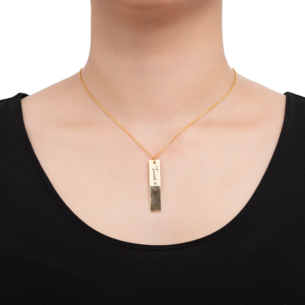 customizable gold necklace My Keepsake Story