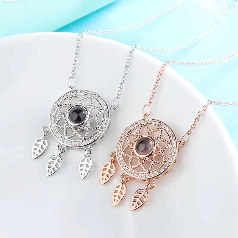 Dreamcatcher Photo Projection Necklace - My Keepsake Story