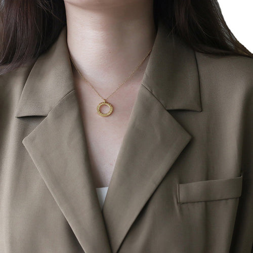 engraved custom gold necklace - My Keepsake Story
