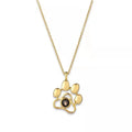 gold Dog Paw Photo Projection Necklace - My Keepsake Story