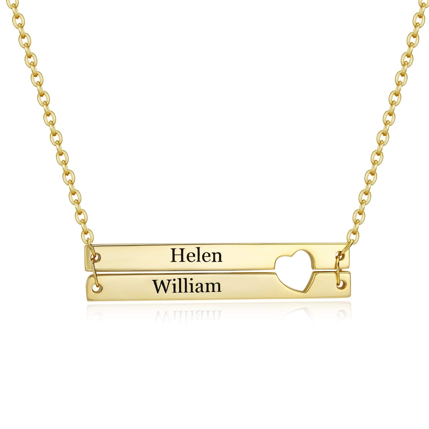 gold Personalized Name Pendant Necklace  My Keepsake story