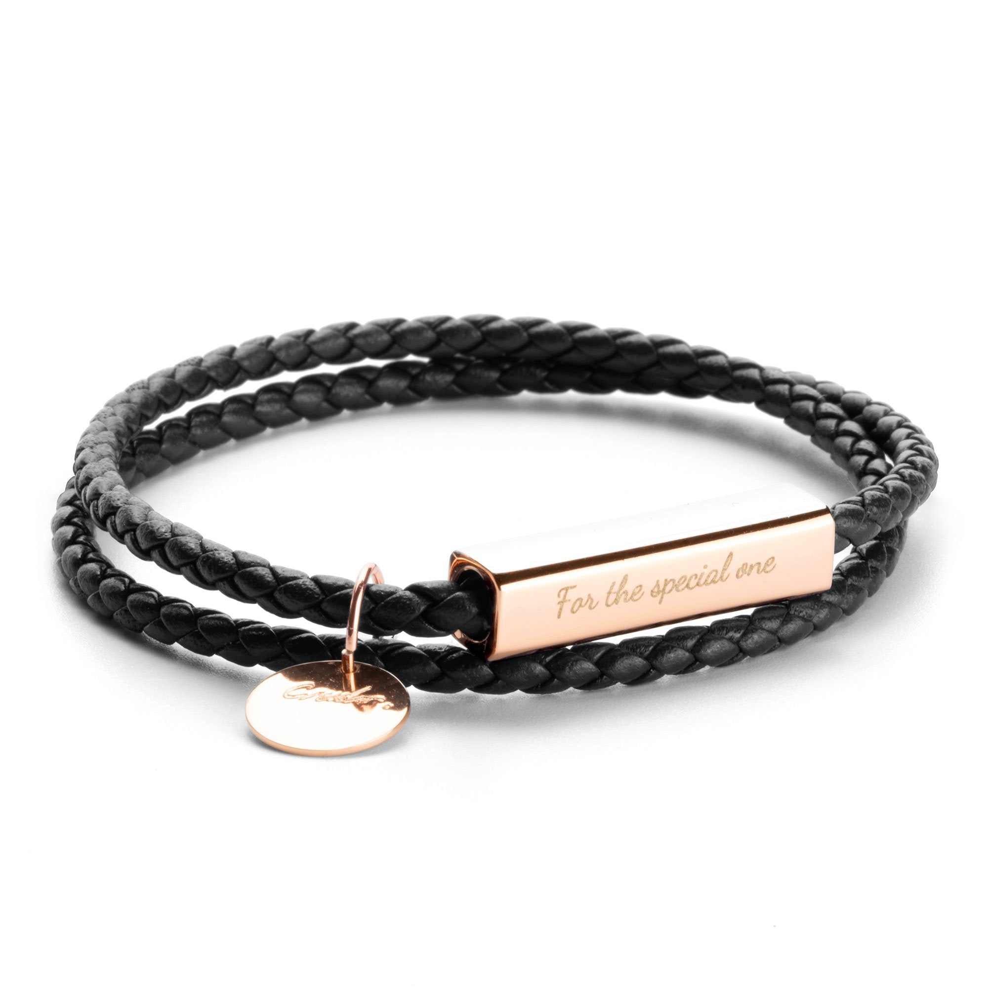 gold accents Italian leather bracelet My Keepsake story