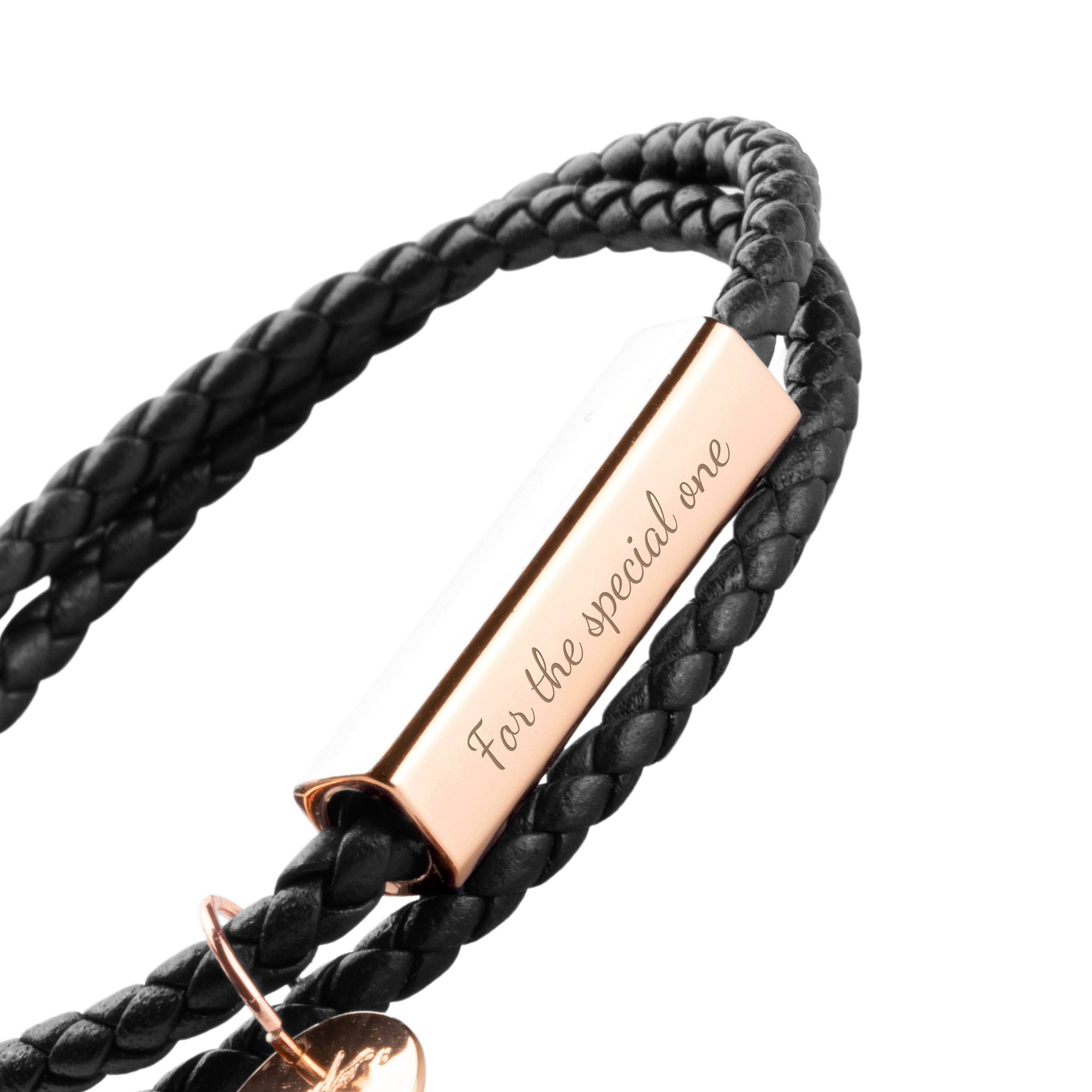 Italian leather bracelet with gold accents My Keepsake story