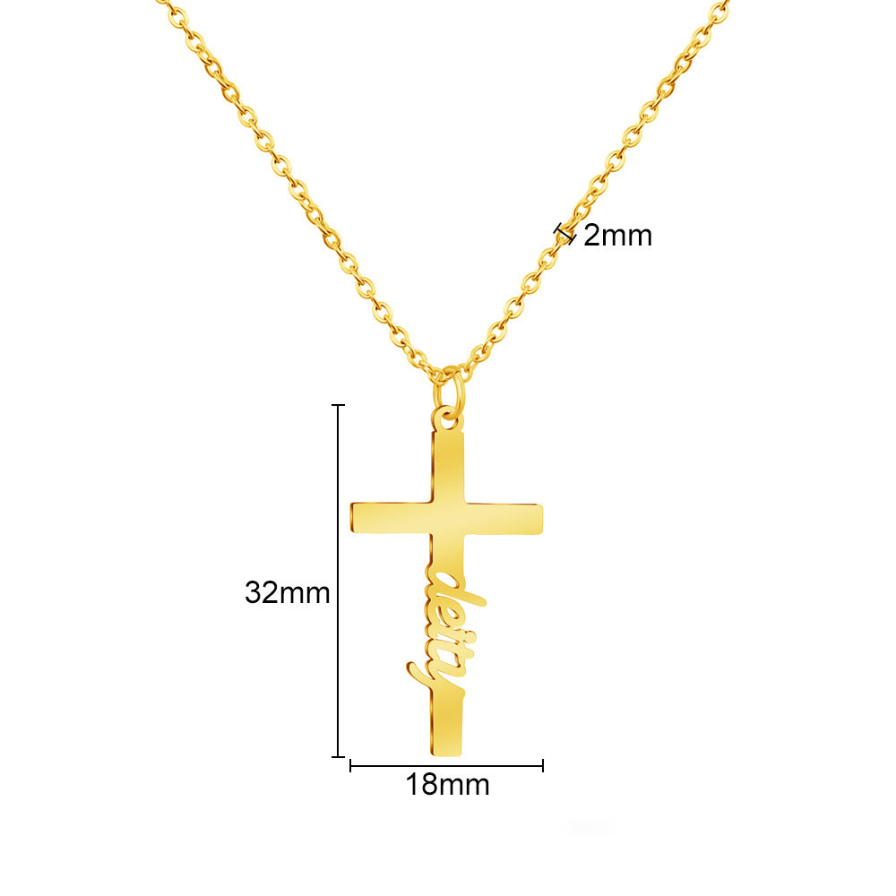 customize cross necklace My keepsake story