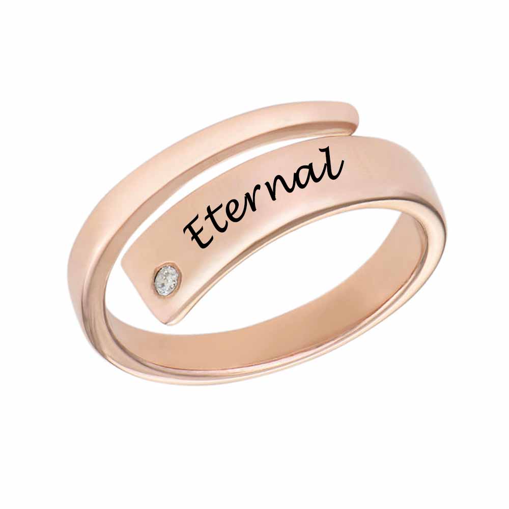 customized gold ring with diamond accent My Keepsake Story