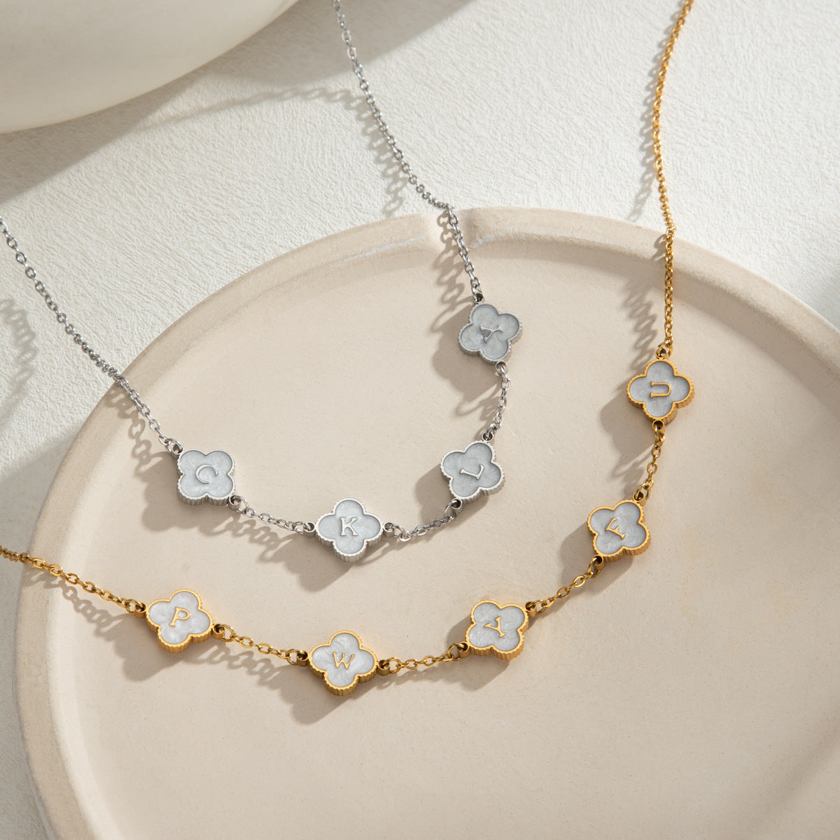 mother of pearl custom necklace My keepsake Story 2 colours