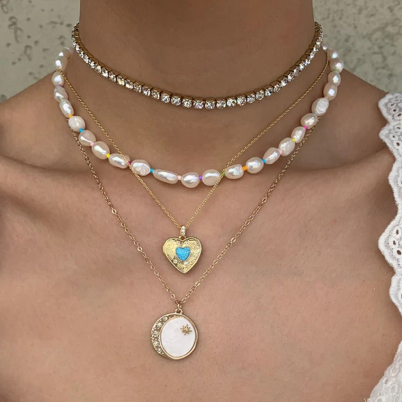 on model Hidden Photo Memory Locket Necklace - My Keepsake Story
