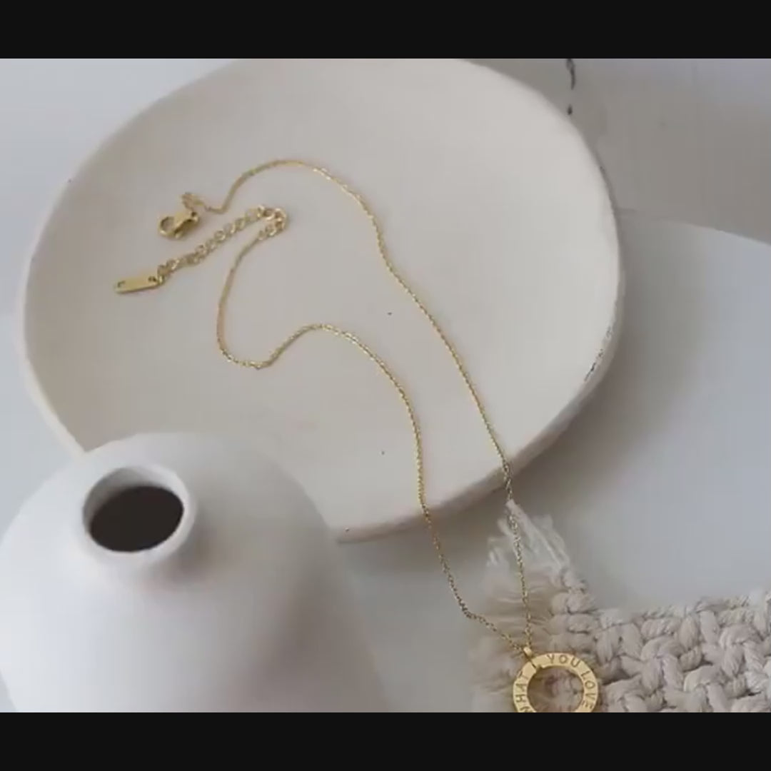 ring necklace video