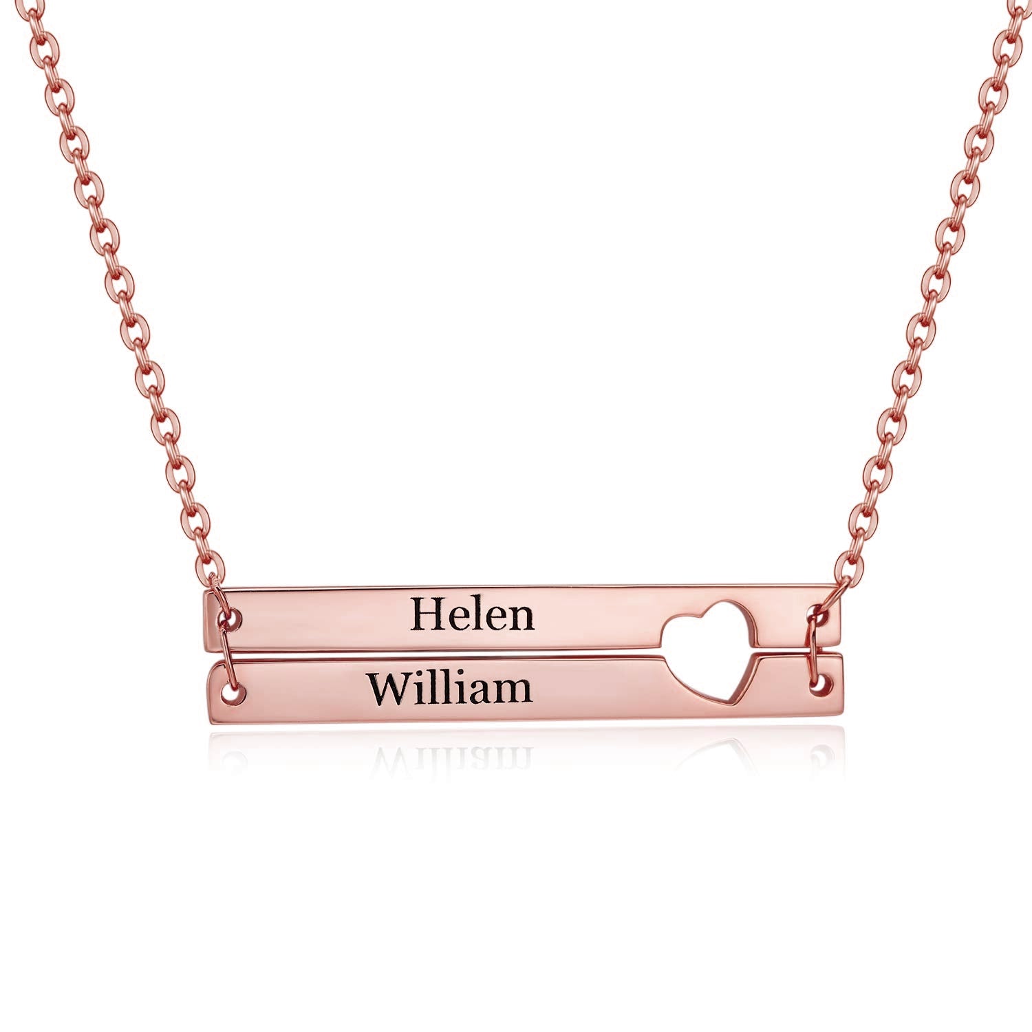 rose gold Personalized Name Pendant Necklace My Keepsake story