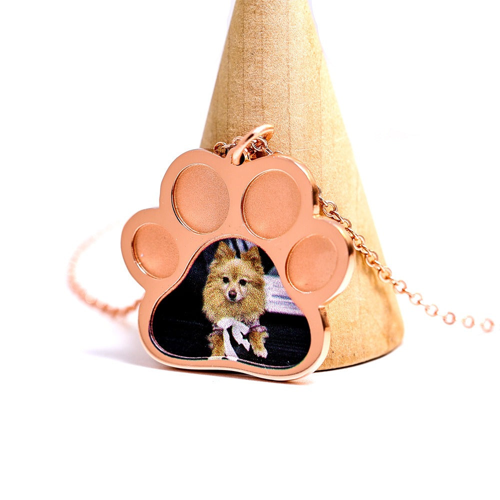 kitten memorial necklace in rose gold My Keepsake story