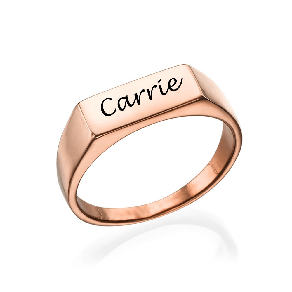 personalized signet ring - My Keepsake Story