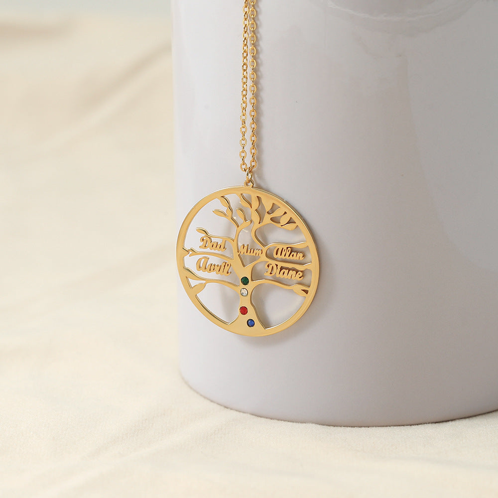 tree of life custom cut out necklace My Keepsake Story